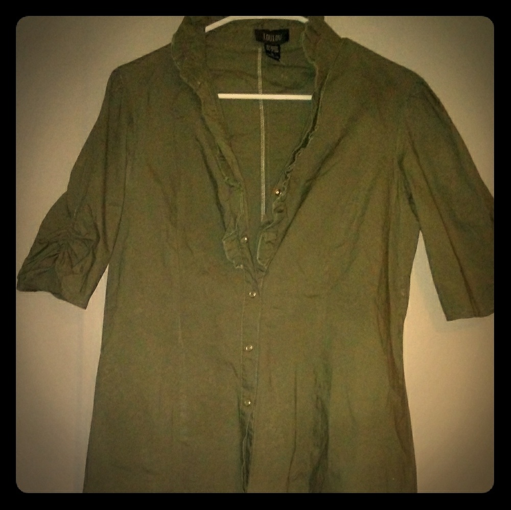 Cotton blend blouse